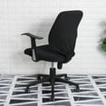 thumbnail image 4 of facefd Stretch Computer Chair Slipcovers Rotating universal one size Chair Seat Covers for Office Black, 4 of 9