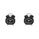 thumbnail image 3 of Reloj despertador Seitruly con espejo de cristal y luces nocturnas Tipo de puntero Blanco, 3 of 6