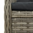 thumbnail image 4 of vidaXL Garden Dining Set Grey, Black, 4 of 9