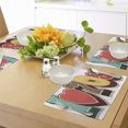 thumbnail image 4 of Ambesonne Vintage Place Mats Set of 4, I Love Seventies Pastel, Standard Size, Multicolor, 4 of 6