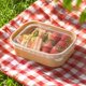 thumbnail image 4 of Packing Box Rectangular Kraft Paper Takeaway Tableware Thickened With Lids Lunch Box Salad Box Disposable Tableware Box, 4 of 7