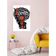 thumbnail image 2 of Awkward Styles African Wall Art Printed Art Picture African Woman Poster Art I Am Happy Quotes Decals Beautiful Woman Portrait Nifty Bathroom Decor African Wall Decor Ideas for Office Room, 2 of 3