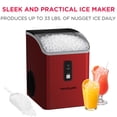 thumbnail image 4 of Frigidaire Nugget Ice Maker 33 Lbs, Red – Countertop Soft Pellet Ice Maker, Stainless Steel Ice Machine for Home, Kitchen, Bar, 4 of 11