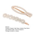 thumbnail image 6 of AYYUFE Bangs Clip Elegant High Gloss Fairy Temperament Simple Style Hair Accessories Ideal Gift Women Faux Pearl Hair Pin for Daily Life, 6 of 8