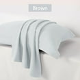 thumbnail image 6 of Unique Bargains 4-Pack Envelope Closure Pillow Sham No Zipper King Light Grey, 6 of 8