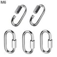 thumbnail image 2 of Windfall 5Pcs M4/M6/M8 Stainless Steel D-Ring Carabiner Buckle Outdoor Travel Equipment for Outdoor Activities, Camping, Fishing, Hiking, Traveling, 2 of 8