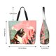 thumbnail image 5 of Disketp Colorful Cat With Flowers Bolsa Tote Estampada para Mujer, Bolso de Hombro y de Mano para Compras y Viajes, 5 of 8