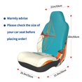 thumbnail image 3 of Wukai Colorful Greek Windmills Full Set Car Seat Covers with Soft Padding Universal Auto Front Seats Protector and Cushion Mat, 3 of 5