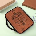 thumbnail image 2 of Renewold Butterfly Cross Bible Covers for Women with Pockets Handle Large Bible Protective Case Brown Carrying Bible Tote Bag Christian Gifts for Kids Men, 2 of 7