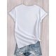 thumbnail image 2 of Valentine's Day Heart-Shaped Pattern Printed T-Shirt - Washed Cotton Short-Sleeved Round Neck Women's T-Shirt, The Perfect Choice For Summer Casual Wear, 2 of 6