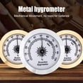 thumbnail image 3 of Hygrometer Alloy Firm Embedded Installation Small Mini High Accuracy Anti-corrosion Portable Humidity Gauge No Battery Required Sliver, 3 of 9