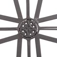 thumbnail image 4 of Dicksons Medallion Open Black 18 Inch Metal Decorative Hanging Wall Cross, 4 of 5