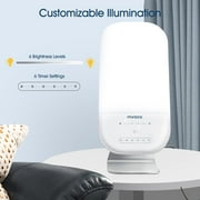 Miroco Light Therapy Lamp, UV-Free 10000 Lux Therapy Light Sunlight Lamp with Timer