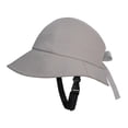 thumbnail image 4 of Sombrero de pescador para mujer, transpirable, ajustable, con correa para la barbilla, elegante, con visera para el sol. Gris sin concha, 4 of 9