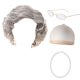 thumbnail image 5 of Peluca de abuela de Halloween con gafas, versátil, para disfraz de abuela mayor, decoración para fiestas, espectáculos de anime, juegos de rol Gris oscuro, 5 of 10