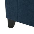 thumbnail image 6 of GDF Studio Alta Contemporary Tufted Storage Ottoman, Navy Blue Fabric and Dark Brown, 6 of 13