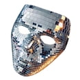 thumbnail image 3 of Cobertor facial de mascarada Nikou Cobertor facial con purpurina de bola de discoteca, 3 of 9