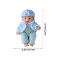 thumbnail image 3 of Reborn Vinyl Doll Mini Pajama Baby Doll – Small Realistic Simulation Elastomer Doll Toy for Kids, Companion Play Doll, Stress Relief Collectible Gift, 3 of 6