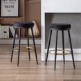 30" Bar Height Stools Modern Backless Counter Barstool with Gold