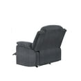 thumbnail image 2 of Relax-A-Lounger Reynolds Microfiber Manual Recliner, Slate Gray, 2 of 14