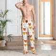 thumbnail image 6 of Lsque Cute Fox with Heart Print Men's Pajama Pants, Lounge Pant - Comfortable Home Wear,Elastic Waistband, Stylish Design-Medium, 6 of 9