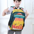 thumbnail image 6 of FORMRS Unisex School Backpack 17" Student Travel Bag with Laptop Compartment, Blue UFO, 6 of 7