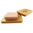 thumbnail image 2 of Walbest 1Pc Natural Bamboo Soap Dish Soap Holder Plate Soap Saver for Bathroom Sink Shower Kitchen, 2 of 7