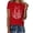 C-Red468, variant on DHFJKG Carnival T Shirts For Women Short Sleeve Graphic Tee Festive Celebration Top Comfortable Casual Shirt For Ladies Summer Stylish Tops