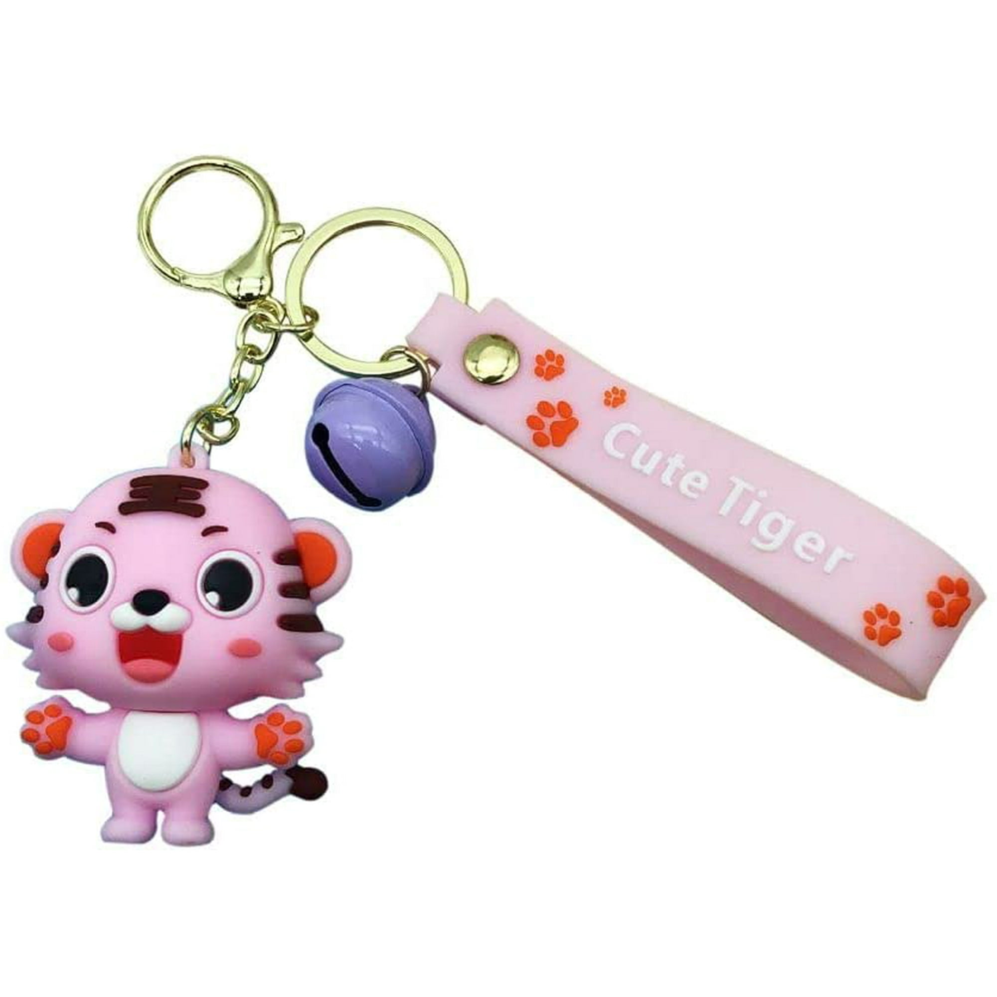 Cute Tiger Keychains Cartoon Key Chain Car Key Ring Birthday Gifts for  Children(pink) | Walmart Canada