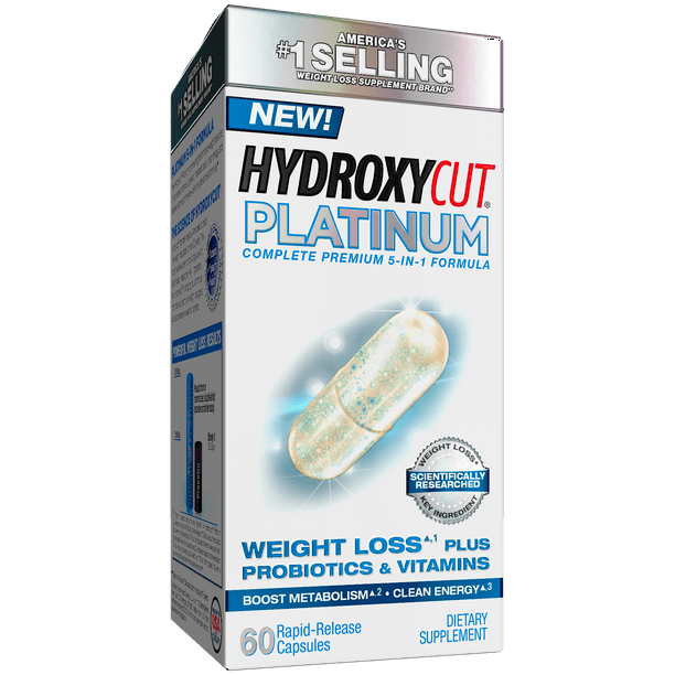 Platinum Weight Loss Supplements with Active Probiotics & Vitamins