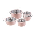 thumbnail image 3 of Juego de 4 utensilios de cocina, ollas y sartenes, olla para derretir y hervir, juego de utensilios de cocina antiadherentes, olla para cocinar en la rosa, 3 of 8