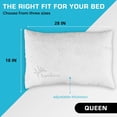 thumbnail image 2 of Espuma viscoelástica triturada Pillow Xtreme Comforts, apta para personas alérgicas, 2 of 9