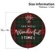 thumbnail image 3 of Balery 6 Pcs Wonderful Time Christmasleather Coasters Set, Drink Table Cup Coasters For Living Room Kitchen Coffee Decor, 3 of 9
