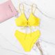 thumbnail image 5 of MKLEKYY Trajes De Baño Completo Mujer Women'S Bikini Solid Color Lace Sexy Bikini Two Piece Swimsuit Swimsuit, 5 of 6
