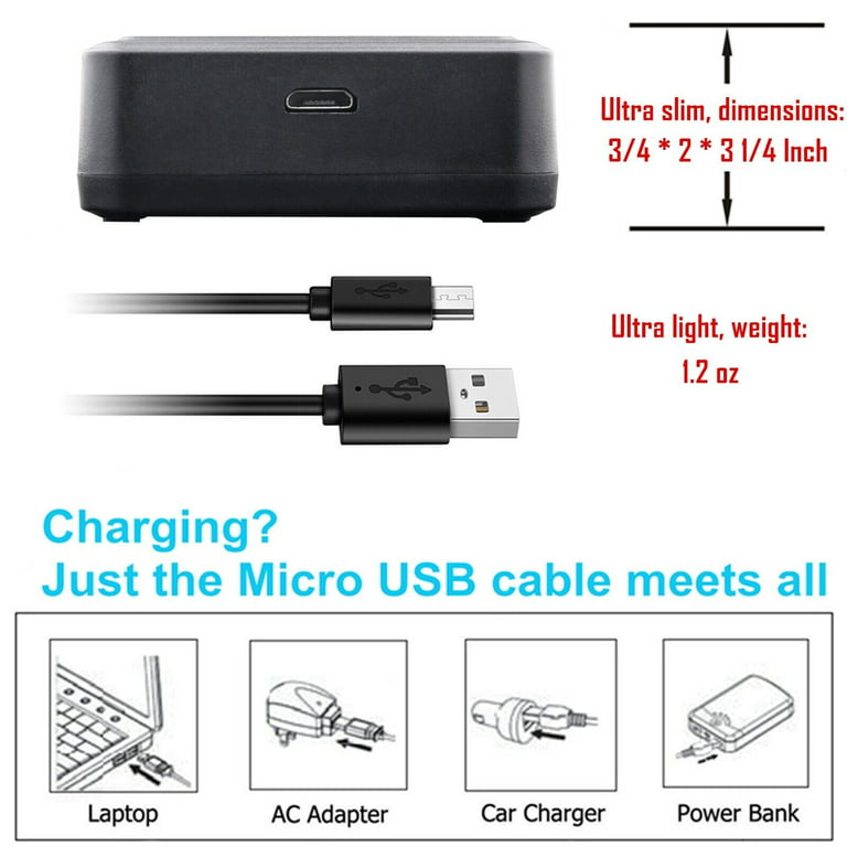 vhbw Chargeur USB de Batterie Compatible avec Sony Cybershot DSC