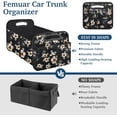 thumbnail image 3 of Car Trunk Organizer, Car Storage Organizer with Large Capacity Waterproof Collapsible Trunk Organizer for Car Suv/Jeep/Sedan (Hibiscus flowers, Standard), 3 of 7