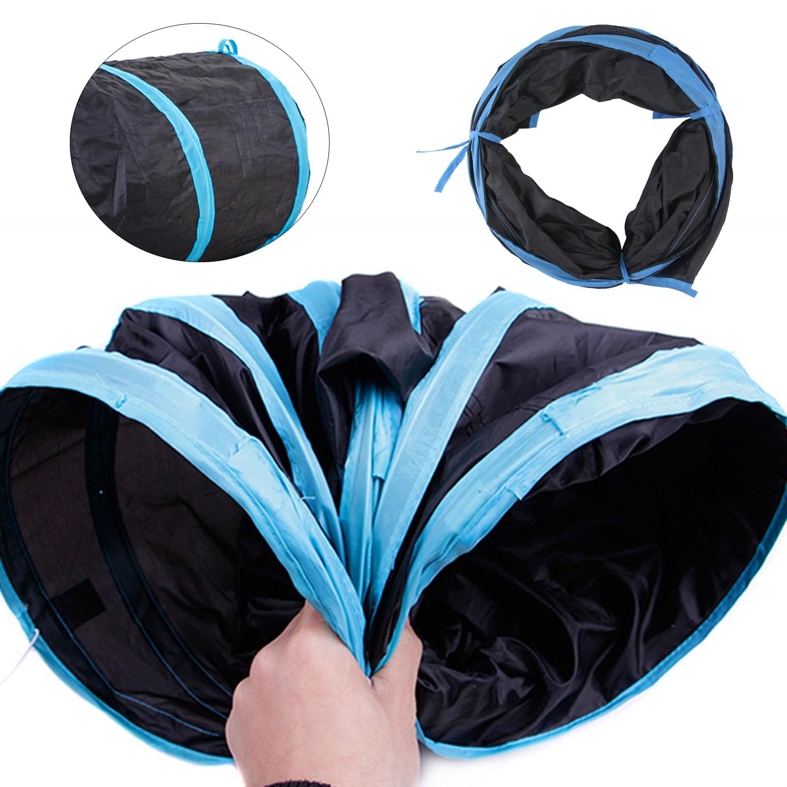 22 piece Interactive Cat Toy Sets,Collapsible Cat Tunnels for Indoor Cats, Feather Teaser Crinkle Balls Spring Toy Catnip Fish for Cats , B99501 C-22pcs