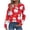 Style 5, variant on Womens Fall Tops Long Sleeve V Neck Button Down Christmas Shirts Holiday Party Wear Seasonal Print Loose Fit Comfort Style Blouse