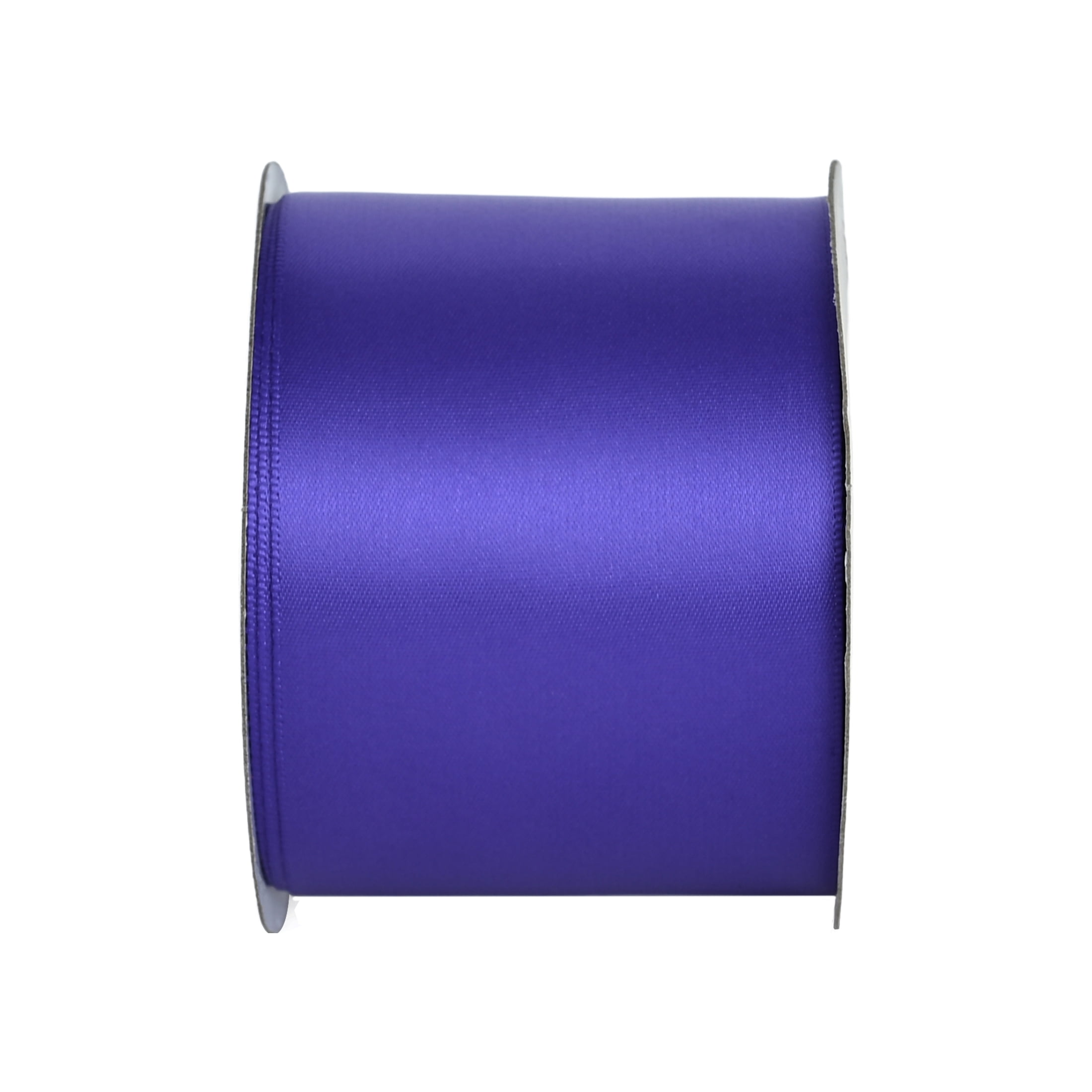 Gwen Studios 2.5" Purple Satin Ribbon, 3 Yards