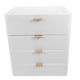 thumbnail image 4 of Caja de almacenamiento de mesa de 1 pieza, tipo de cajón, caja de almacenamiento organizadora, caja de maquillaje (blanco), 4 of 5