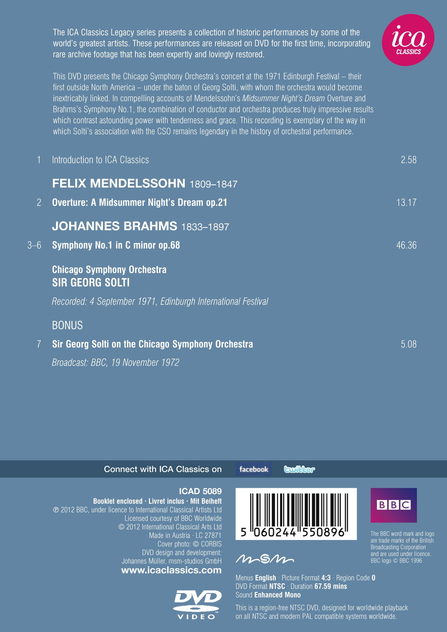 Chicago Symphony Orchestra - Legacy: Solti & Chicago