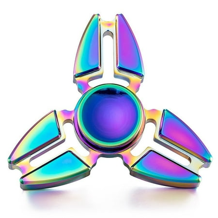 3 Side Tri Rainbow Metal EDC Fidget Spinner