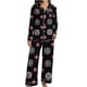 thumbnail image 3 of Puyaiuu Women 2 Piece Christmas Satin Pajama Set Cute Print Long Shirt Loose Shorts Matching Set Loungewear Gift, 3 of 5