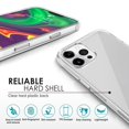 thumbnail image 4 of Hybrid Clear Case For iPhone 12 / 12 Pro (6.1 inch), Hard PC Back with Shockproof Soft TPU Bumper Protective Crystal Cover, by Insten, 4 of 10