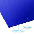 thumbnail image 3 of Uxcell 12"x12" Metallic Mirror Board Sheets, 10 Pack Blue Cardstock Foil Board Reflective Sheet 250gsm, 3 of 4