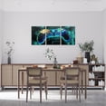 thumbnail image 4 of Manfei Gaming Gamepad Canvas Wall Art Set of 3, Neon Buffalo Plaid Framed Video Game Wall Decor for Bedroom and Living Room, 4 of 6