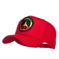 thumbnail image 2 of Peace RGY Rasta Patched Cap - Red OSFM, 2 of 5