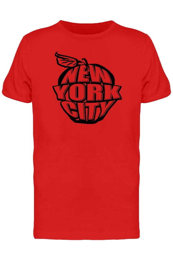 New York City Apple T-Shirt Men -Image by Shutterstock, Male Large