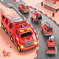 thumbnail image 7 of Toddler Truck Kids Fire Car Toys for 3 4 5 6 7 Boys - 5 Pack Friction Power Vehicle Truck Toys for Toddlers 1-3, Boys Toys Christmas Birthday Gifts for Boys Girl Age 3-9, 7 of 7