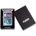 thumbnail image 2 of Ed Beard Jr - Moonsong Wolf Satin Chrome Zippo Lighter, 2 of 2